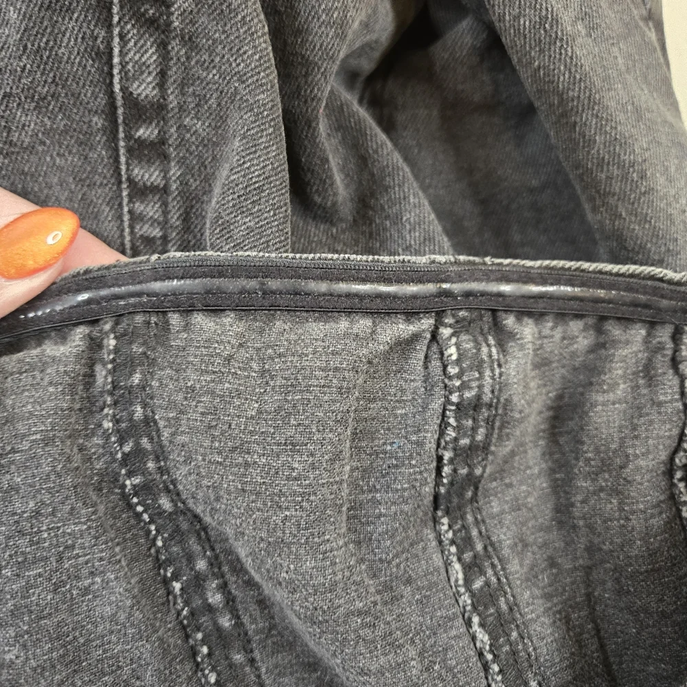 NWoT Wild Fable Black Denim Strapless Dress w Studded Detail Size Small - Picture 6 of 9